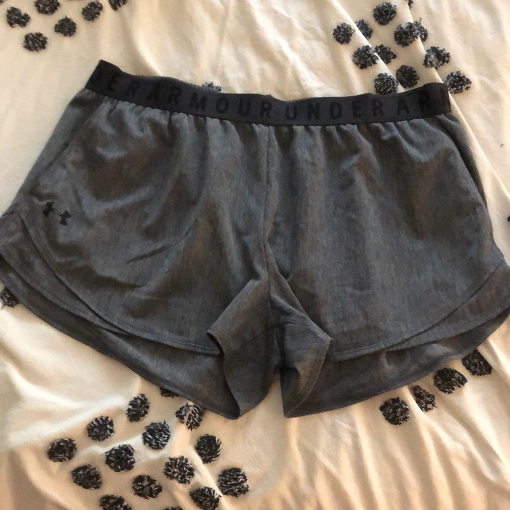 Under Armor Grey Running Shorts. Size XL